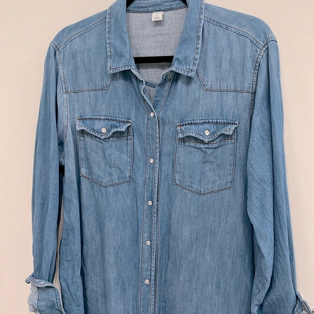 Old Navy Denim Shirt Dress